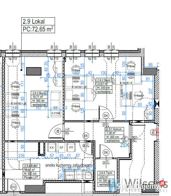 wynajmu lokalu Warszawa 8209m biurowy