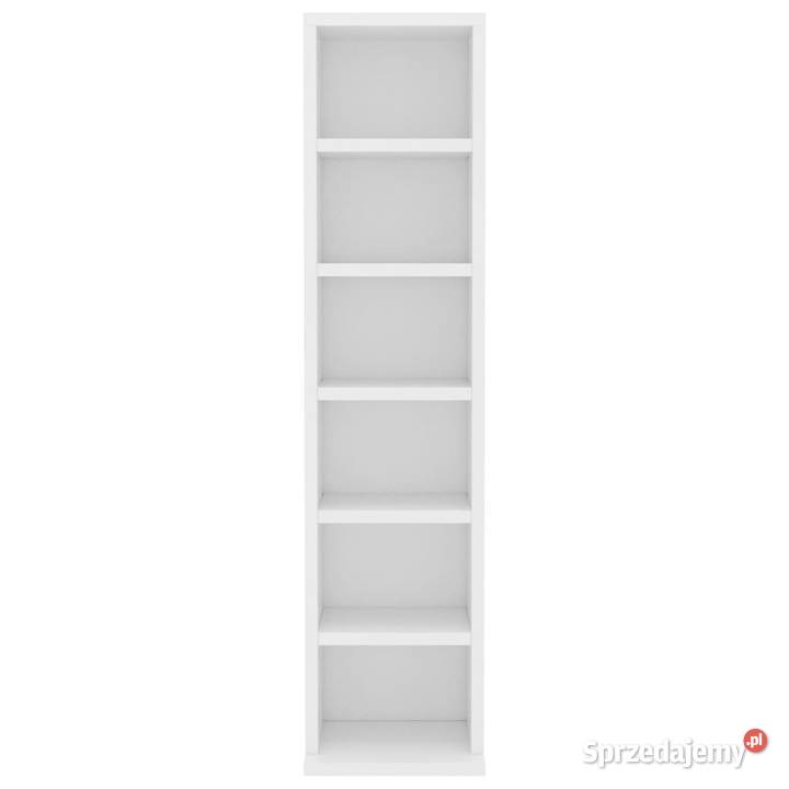 Szafka na CD biała 21x20x88 materiał