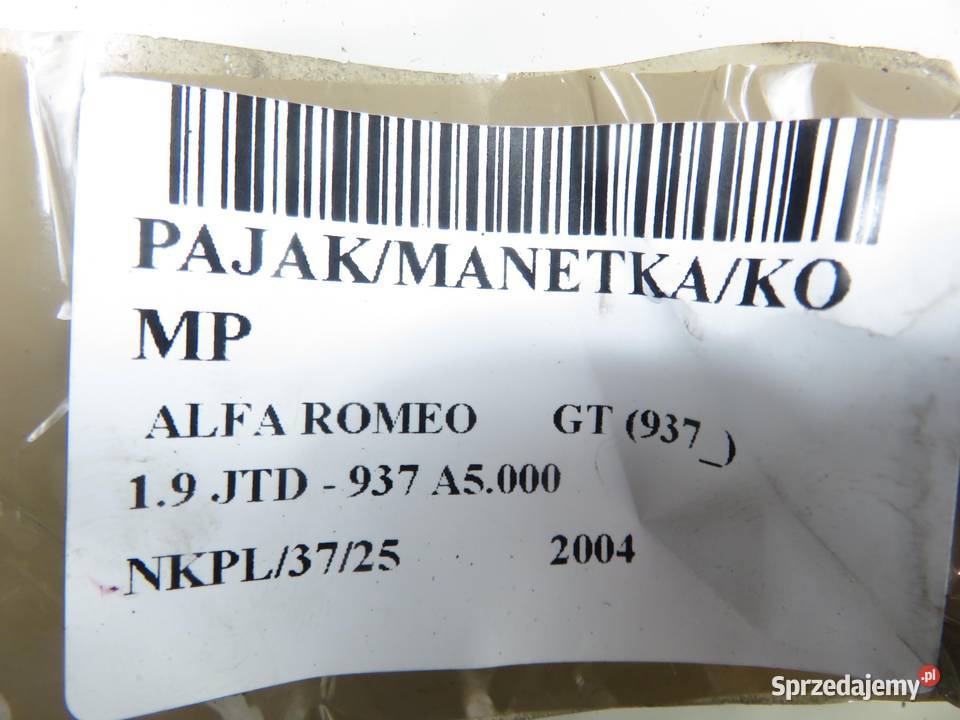 PRZEŁĄCZNIK ZESPOLONY ALFA ROMEO GT 937 Panele sterowania, przełączniki