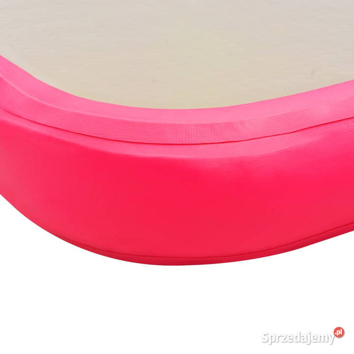 Mata gimnastyczna z pompką 600x100x10 PVC różowa Warszawa