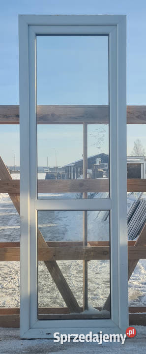 OKNA KacprzaK 77X230 Okno Balkonowe Używane PCV Okna ścienne Lublin