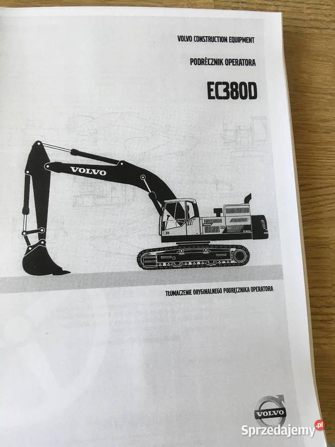 dtr instrukcja obsługi koparka volvo ec380d i Szczecin