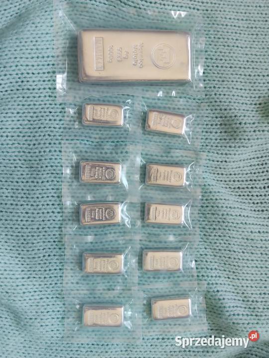 Sztabka srebra sztabki 9999 Mennica Metale Warszawa