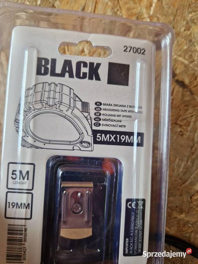 MIARA MIARKA METRÓWKA ZWIJANA TAŚMA 5M Z BLOKADĄ Głogowa