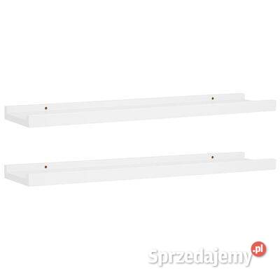 vidaXL Półki ścienne na zdjęcia 2 białe 60x9x3 sprzedam