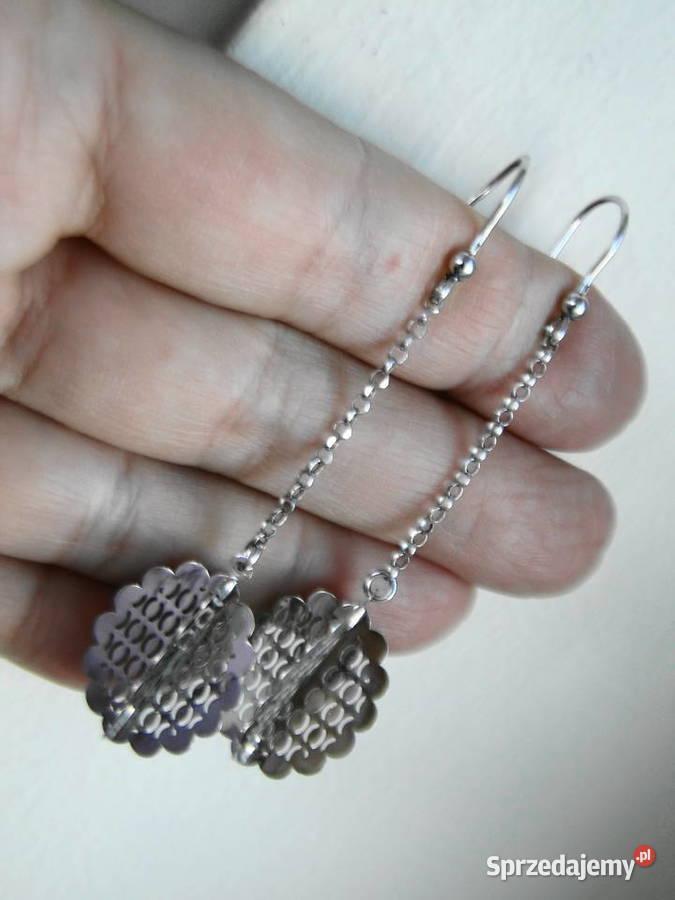 Nietuzinkowe kolczyki srebro 925 Warszawa sprzedam