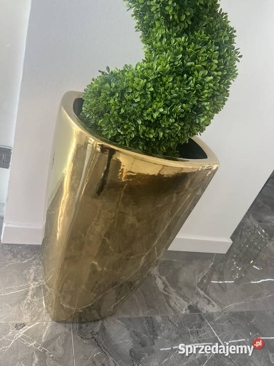 Złota donica Glamour Premium lustrzany efekt 61 małopolskie Golkowice
