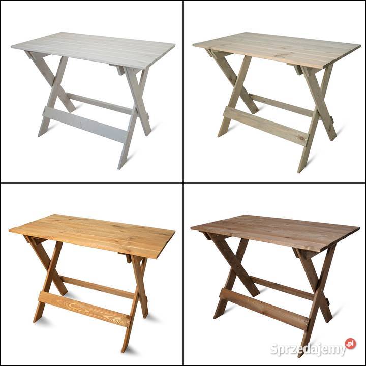 Stół Ogrodowy Drewniany Rozkładany Pojemny Na warmińsko-mazurskie Elbląg