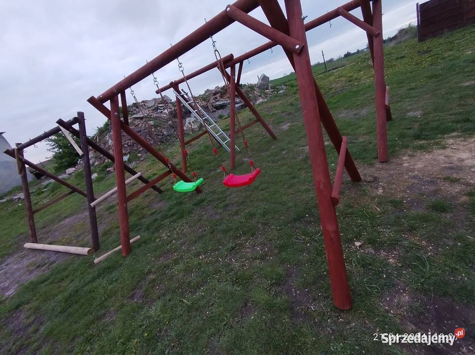 Huśtawka ogrodowa drewno Huśtawki Żnin