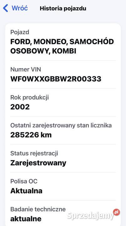 Ford Mondeo MK3 kombi LPG wersja GHIA2002 CD Bydgoszcz