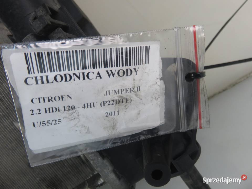 CHŁODNICA WODY CITROEN JUMPER II 22 HDi 120 osobowe Motoryzacja
