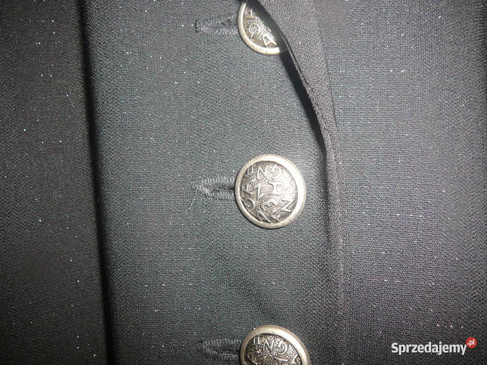 Czarna marynarka ze spodniami SM garnitur damski Inny materiał Wrocław