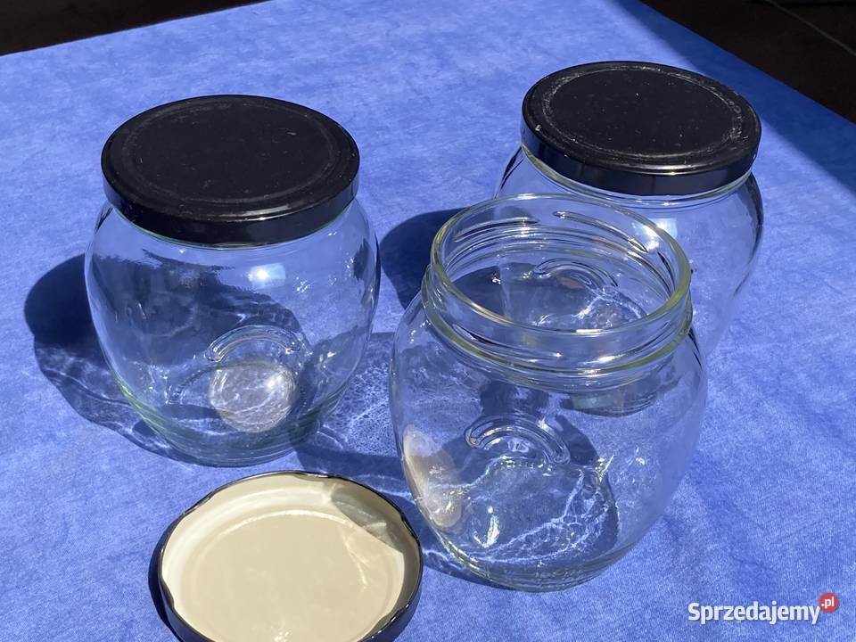 Trzy słoje jednolitrowe