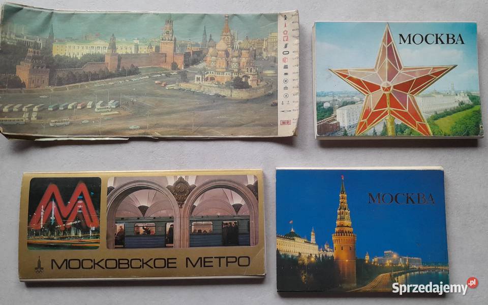 Stare pocztówki kartki pocztowe pocztówka Moskwa Dąbrowa Górnicza sprzedam