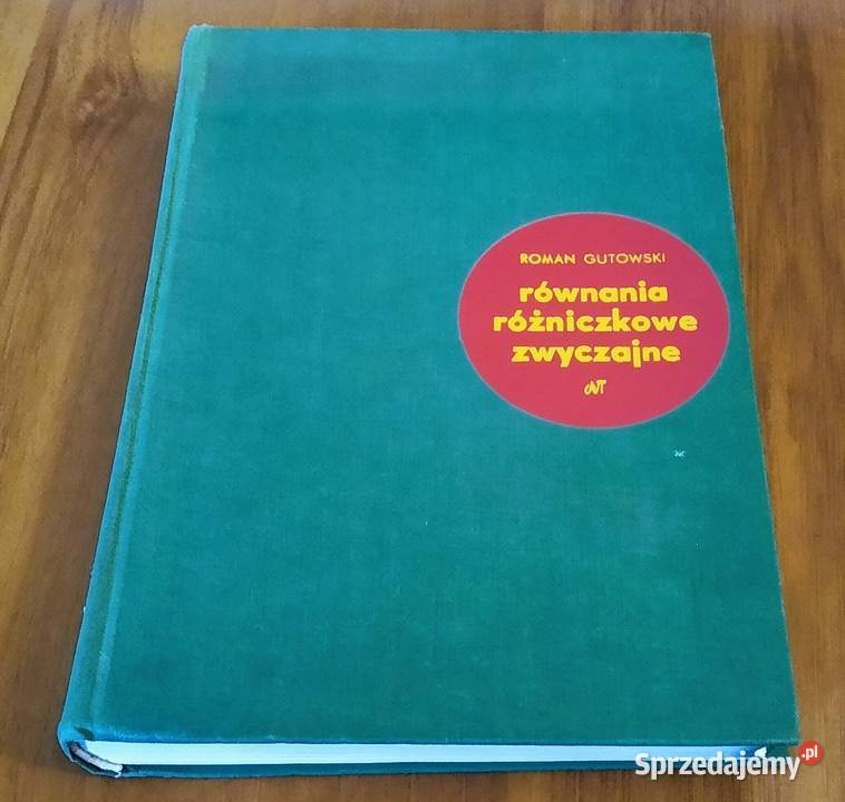 Równania różniczkowe zwyczajne Roman Gutowski Gdańsk sprzedam