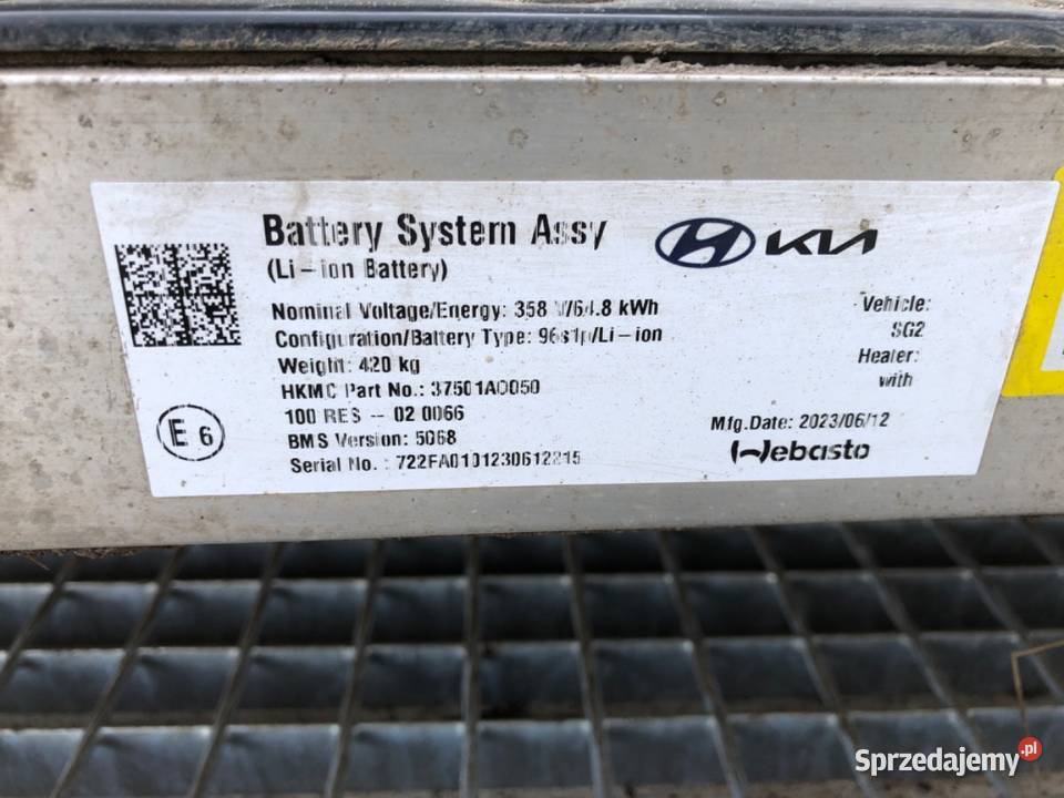 BATERIA HYBRYDA KIA NIRO II SG2 37501AO050 00