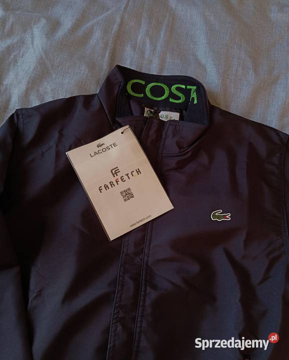 Kurtka jesiennowiosenna Lacoste przeciwwiatrowa Rozmiar L