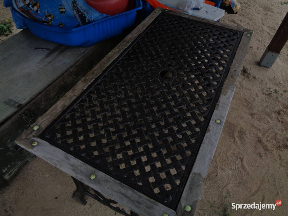 Stół i ławka żeliwodrewno Lubin