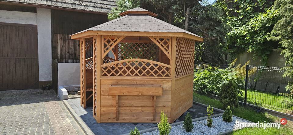 Altany ogrodowe sześciokątne drewniane altanypajak.pl Altany ogrodowe sześciokątne drewniane altanypajak.pl
