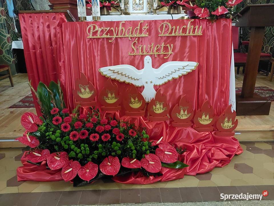 7 płomieni Dary Ducha Św lampki led dekoracja Pozostałe wielkopolskie Dobrzyca