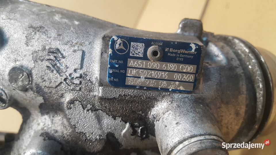 TURBOSPRĘŻARKA MERCEDES W204 LIFT 22 CDI Kartuzy sprzedam
