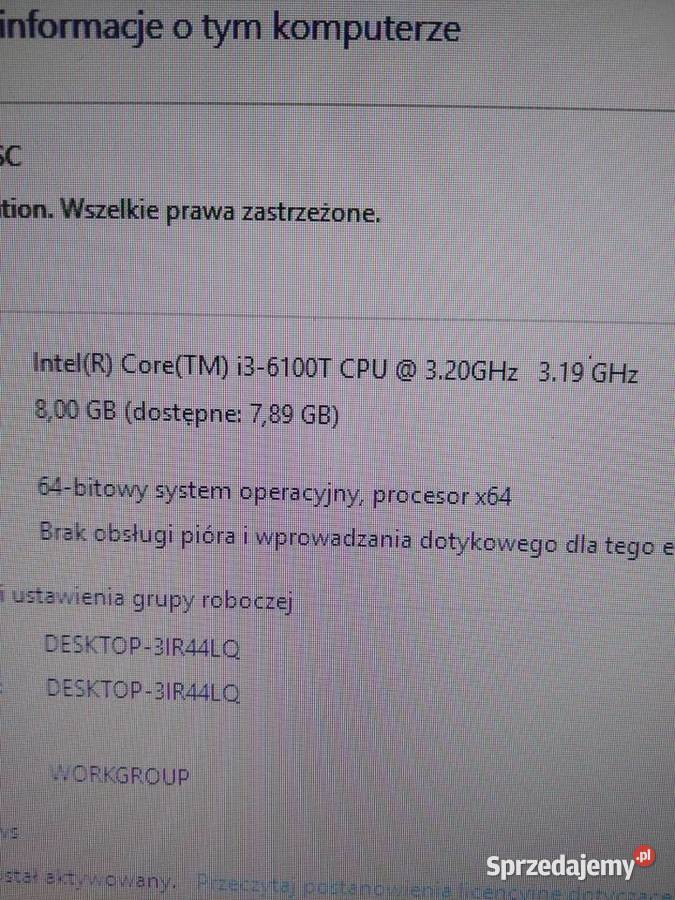 Komputer Dell optiplex 3050 micro zestaw Flatron Izdebnik