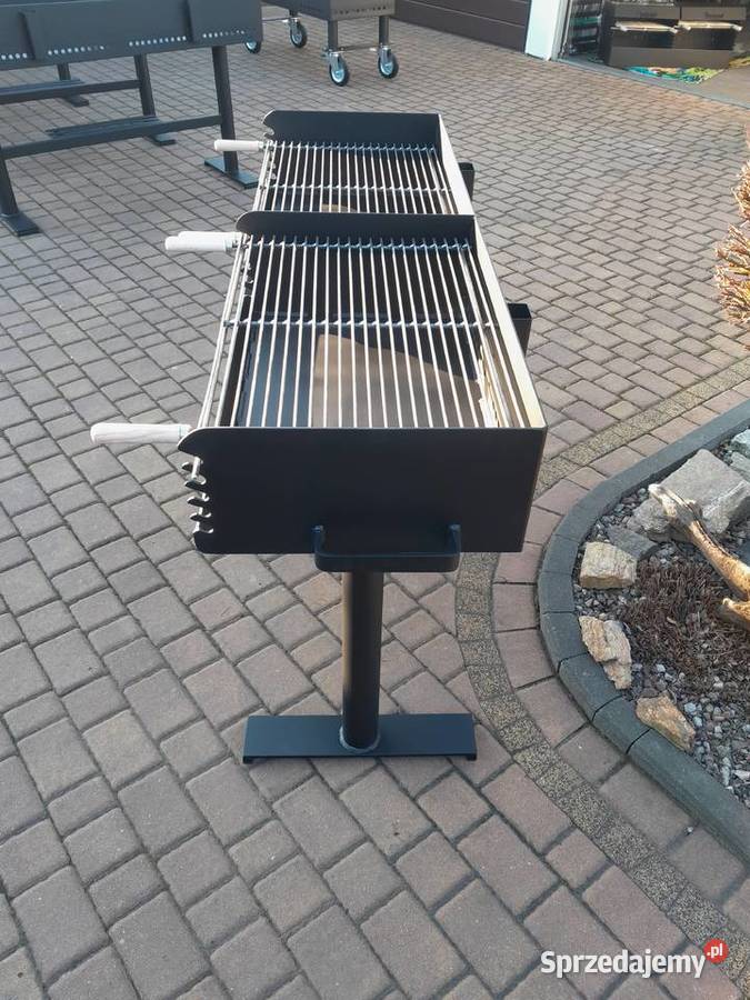 Gastronomiczny grill DWUKOMOROWY blacha 5 mm Damasławek
