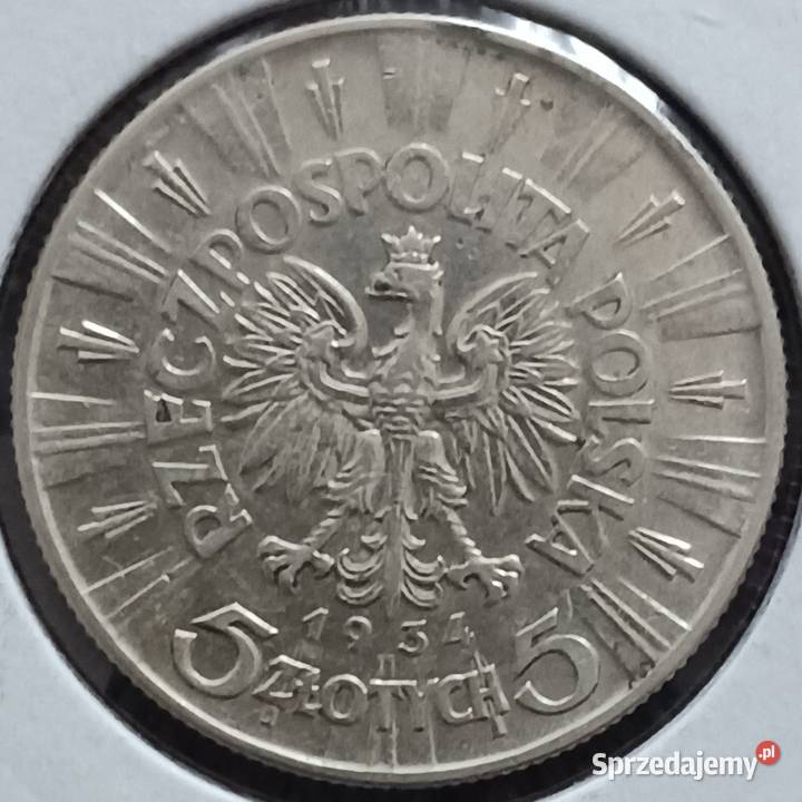 5 J Piłsudski 1934 r 1 orzeł urzędowy Super Konin