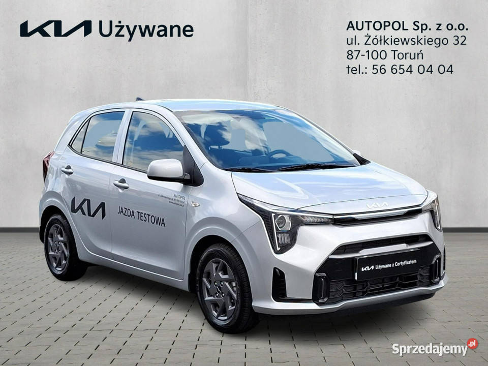 Kia Picanto Wersja L FV23 serwisowany w ASO demo kurtyny powietrzne Toruń