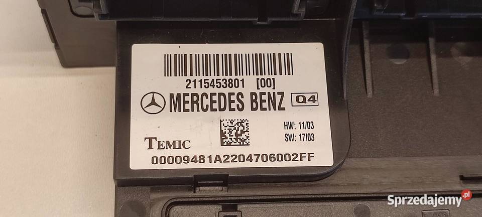 MERCEDES W211 MODUŁ STEROWNIK SAM A2115453801 Komputery