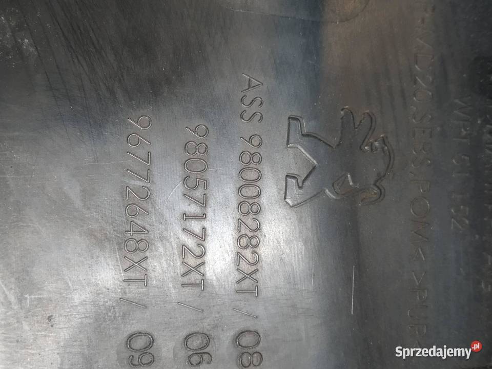 PODSZYBIE PLASTIKOWE T9 98057172XT Peugeot 308 Rok produkcji 2015 świętokrzyskie