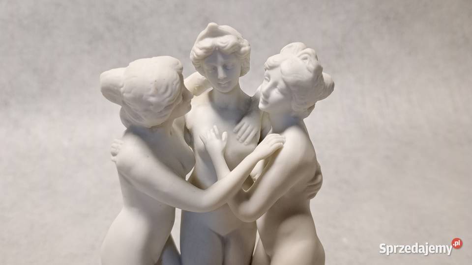 Porcelanowa Figurka Trzy Gracje Rzymskie Boginie dolnośląskie Jawor
