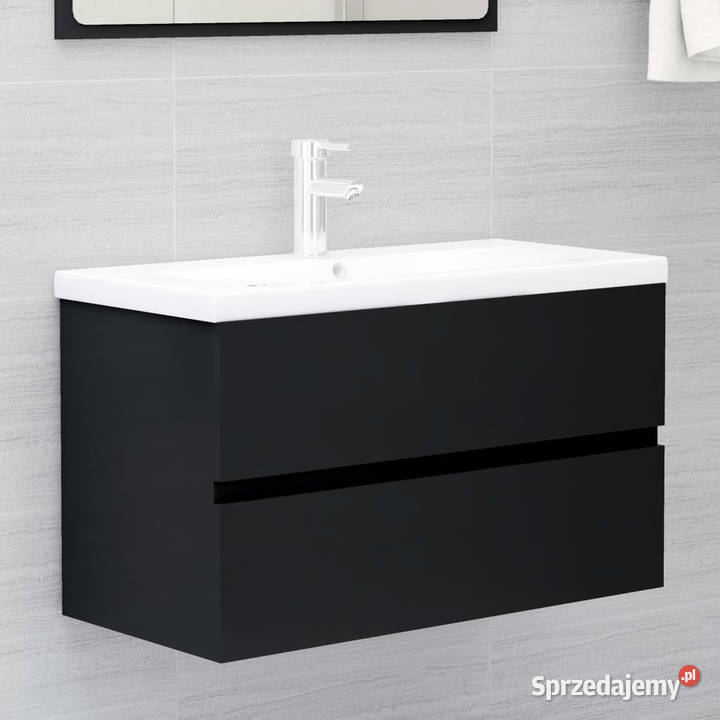 Szafka pod umywalkę czarna 80x385x45 WM804747 mazowieckie Warszawa sprzedam