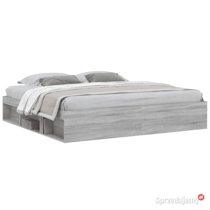 Rama łóżka szary dąb sonoma 200x200 WM3203892 mazowieckie