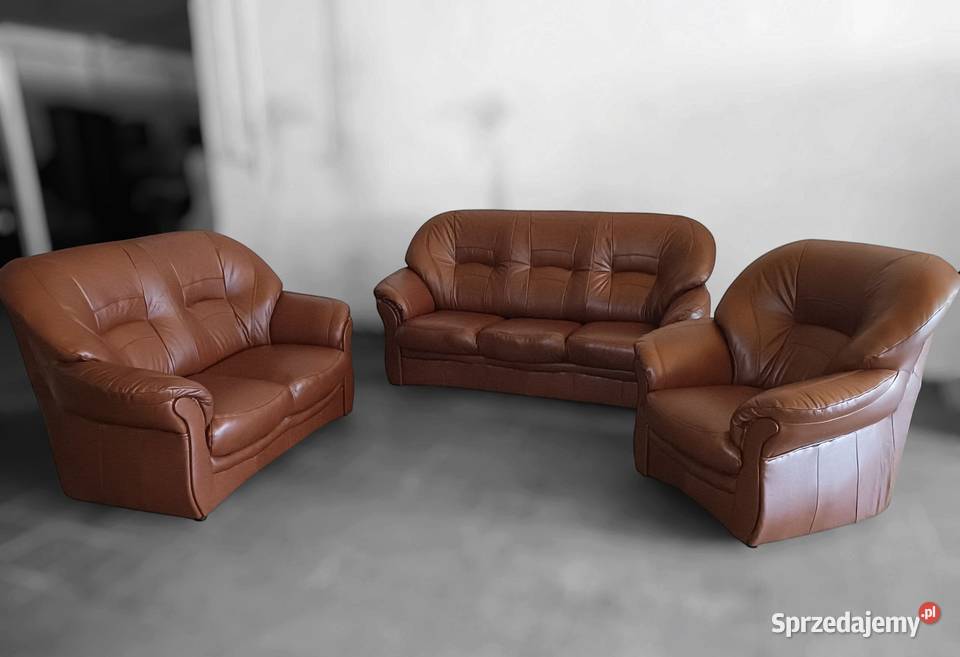 Nowy Komplet 3R21 De Lux Skóra Naturalna 40 opolskie Olesno