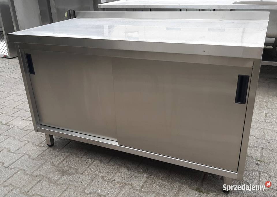 STÓŁ Z SZAFKĄ DRZWI SUWANE DORA METAL 1407085 sprzedam