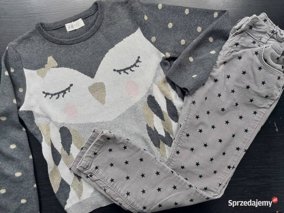 spodnie i sweterek stan idealny H&M Dla Dziecka Tarnowiec sprzedam