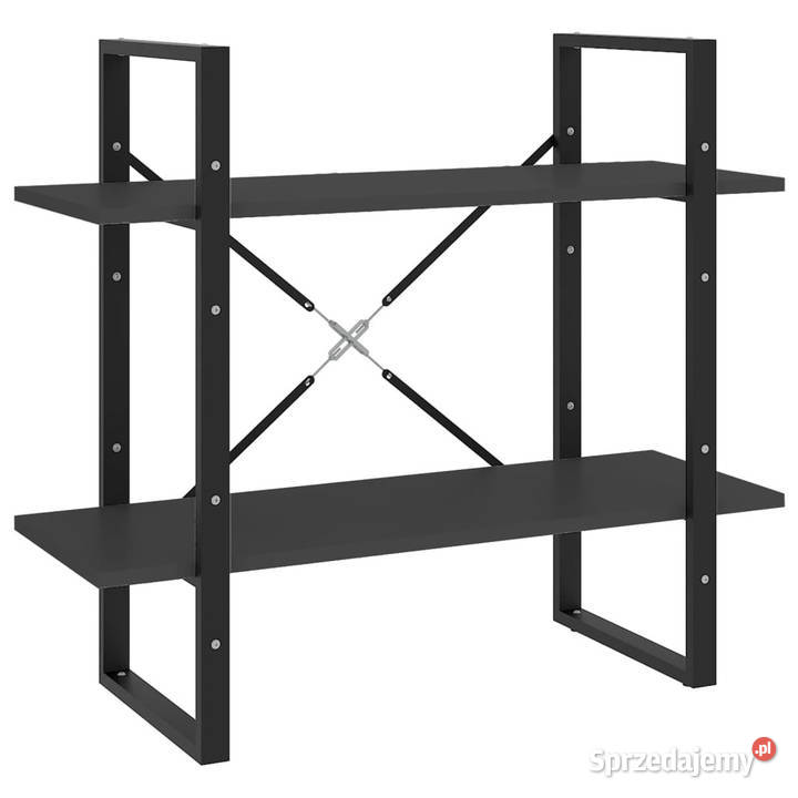 2poziomowy regał na książki szary 80x30x70 sprzedam