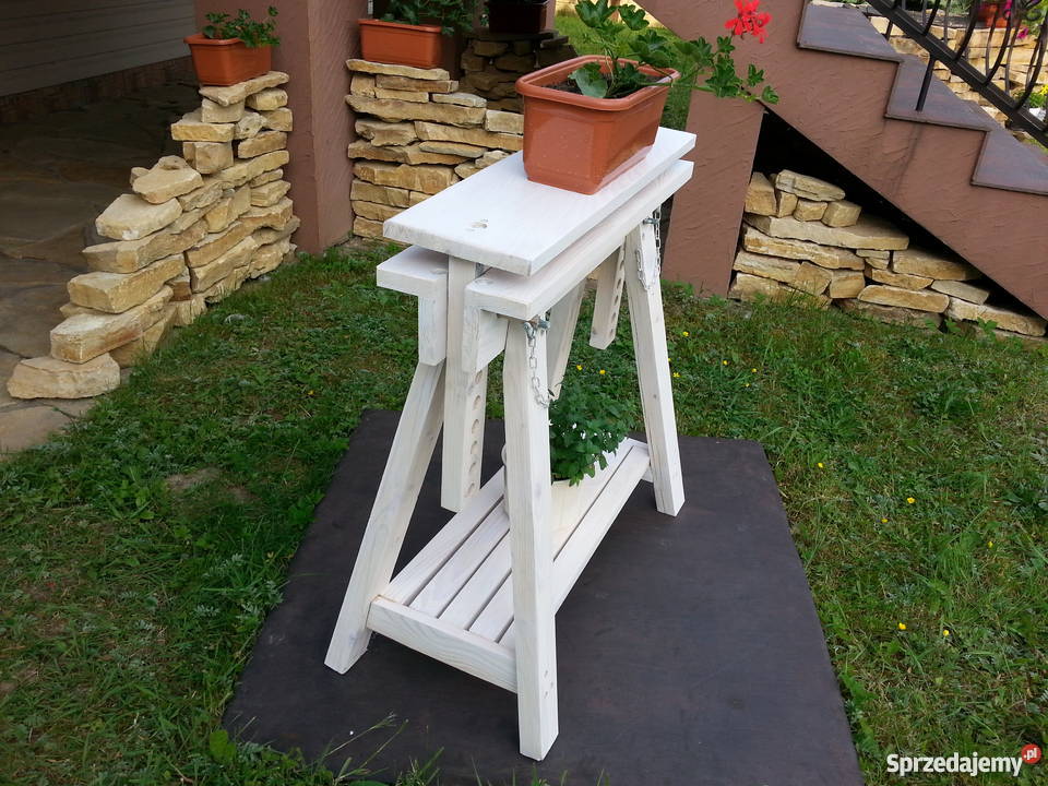 Koziołek stolarski ozdoba ogrodu tarasu do pracy Architektura ogrodowa Krasów