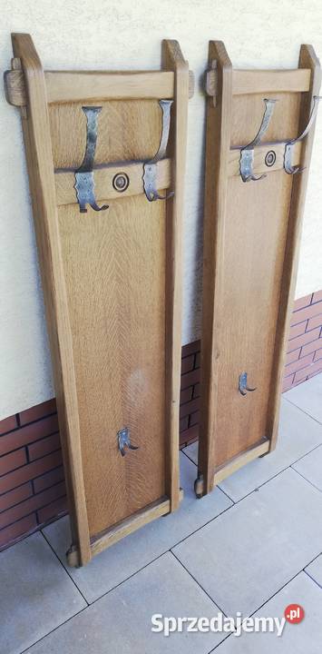 Wieszak dębowy drewniany stylowy wiszący na Garwolin