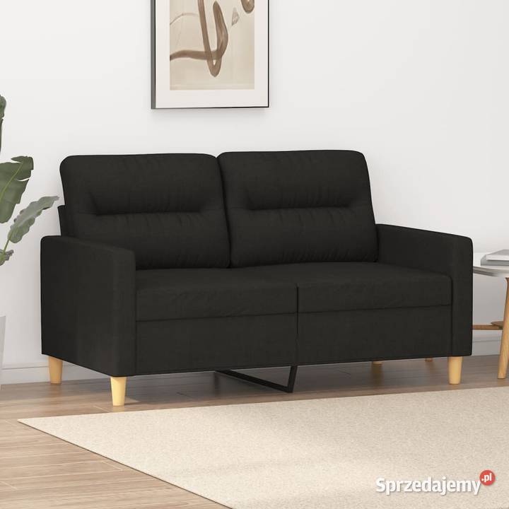 Sofa 2osobowa czarna 120 tapicerowana Warszawa sprzedam