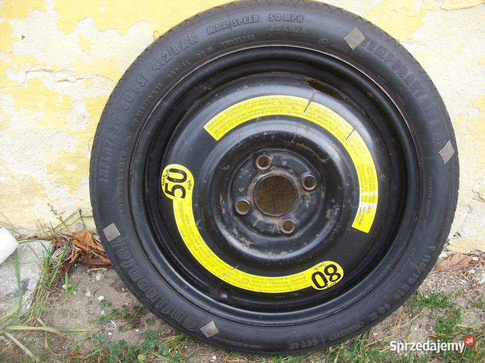 Koło dojazdowe Opel 15 4x100 Dąbrowa Zielona