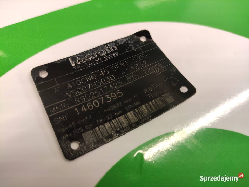 Pompa hydrauliczna A10CN045 Rexroth R902517425 Wilkowo