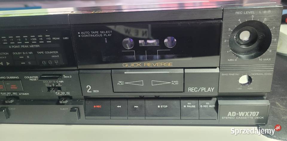 AIWA AD WX707 magnetofon panel części Jasło