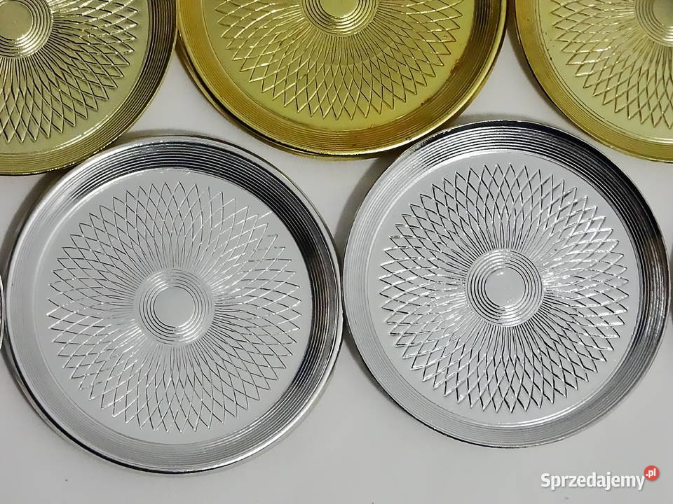 Zestaw dekoracyjnych talerzyków podstawek lubelskie Biłgoraj