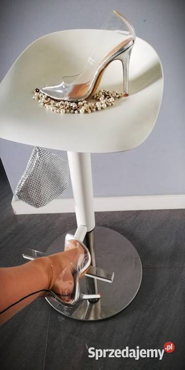 szpilki transparentne Czółenka Warszawa