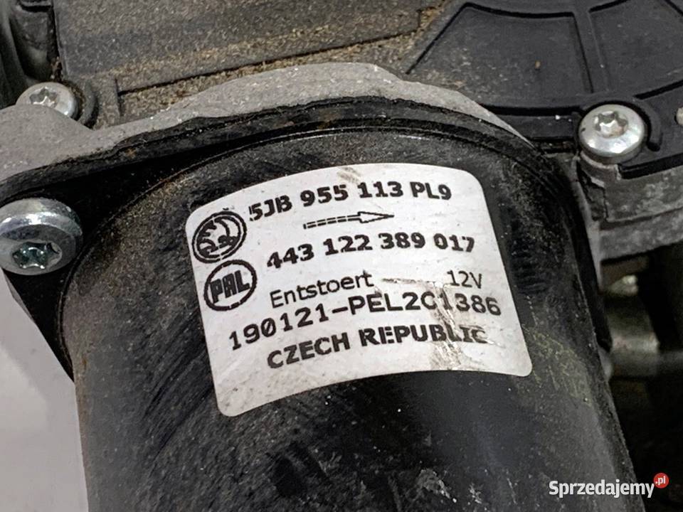 MECHANIZM WYCIERACZEK PRZÓD SKODA FABIA III