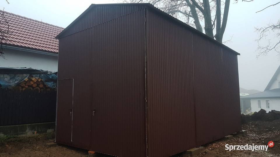 Blaszana montowana hala 47mciemnobrązowa matowa Sprzedaż Kraków sprzedam