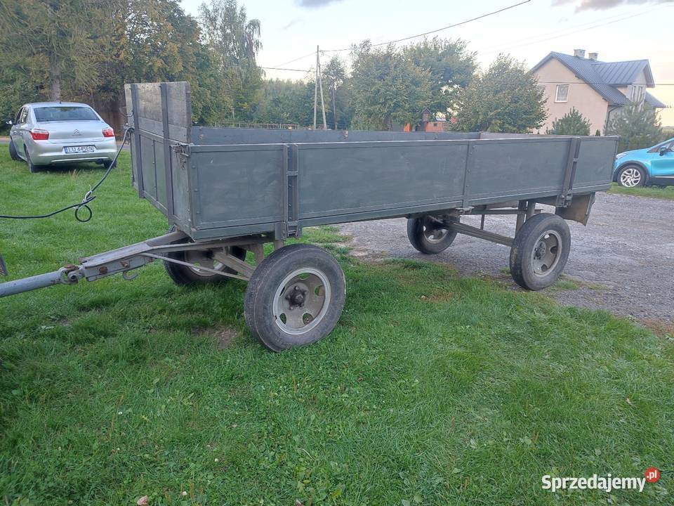 Przyczepa 2 osiowa wóz nieuszkodzony Cianowice