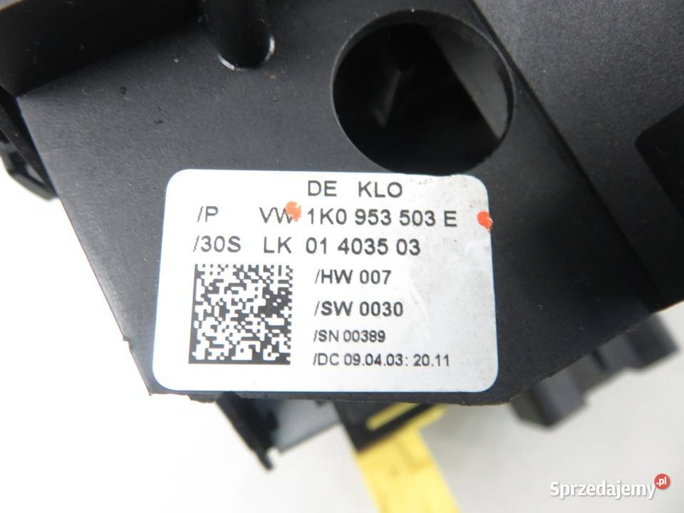 PRZEŁĄCZNIK ZESPOLONY AUDI A3 8P1 1K0953503E sprzedam